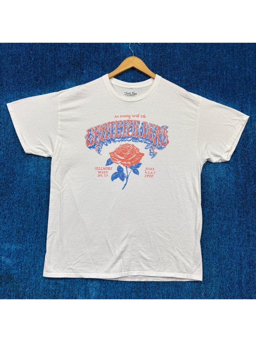 Grateful Dead 1970 Filmore West Rock Show Oversized Tee L